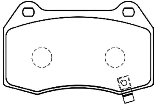 KAVO PARTS Комплект тормозных колодок, дисковый тормоз BP-6573